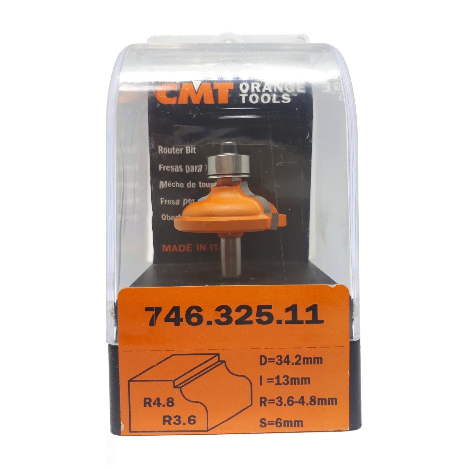 Fresa para Moldura HW Ø34,2x3,6/4,8mm - marca CMT - Cód. 746.325.11